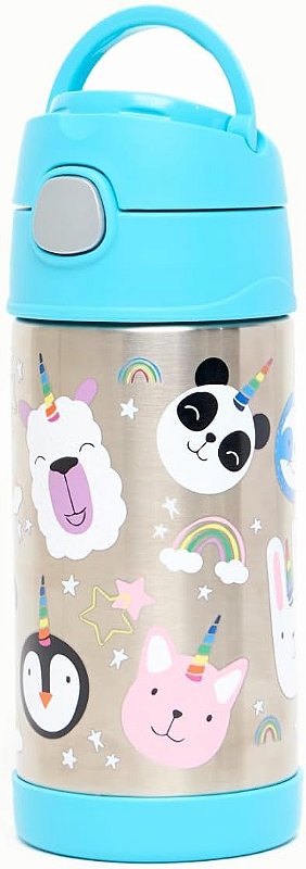 Garrafa Térmica Infantil Thermos Funtainer 355ml - Unicórnio (Aço Inox)