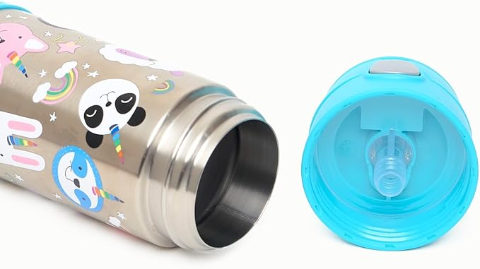 Garrafa Térmica Infantil Thermos Funtainer 355ml - Unicórnio (Aço Inox)