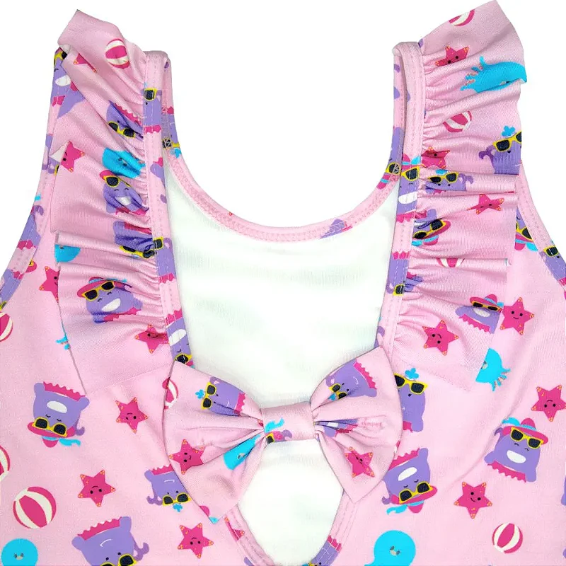 Maiô Infantil Baleia Willo Rosa - Marckids