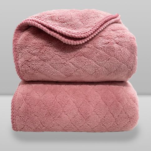 Toalha Banhão Laço Home Power Sec 150x80cm Square Rosa