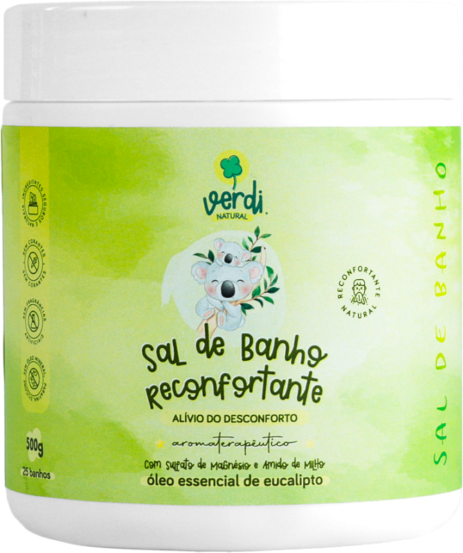 Sal de Banho Reconfortante com Sal de Magnésio - Verdi Natural
