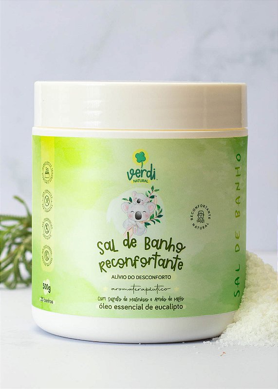 Sal de Banho Reconfortante com Sal de Magnésio - Verdi Natural