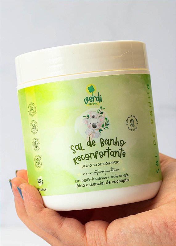 Sal de Banho Reconfortante com Sal de Magnésio - Verdi Natural