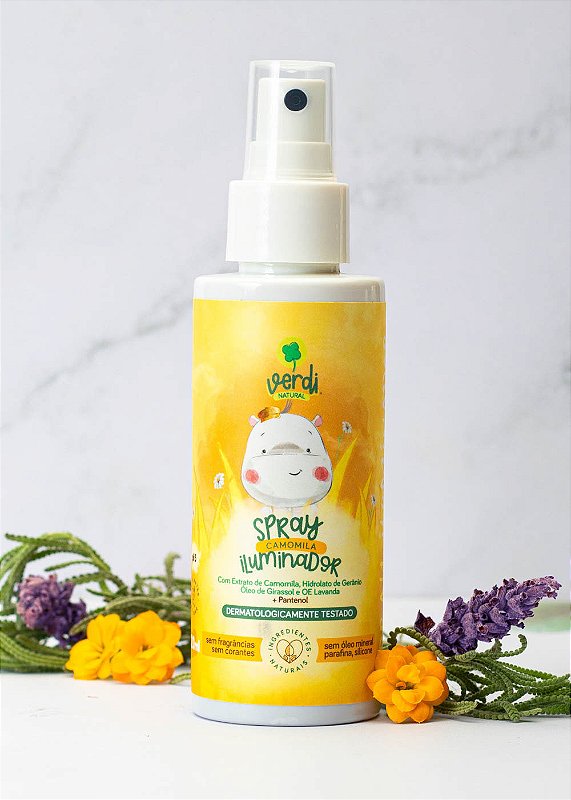 Spray Clareador de Cabelo com Camomila e Pantenol - Iluminador Natural - Verdi Natural
