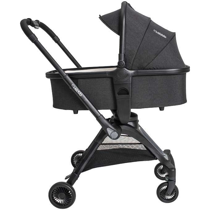 Carrinho de Bebê com Moisés Kiddo Savvy 360° Preto