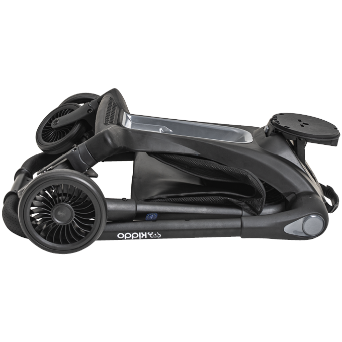 Carrinho de Bebê com Moisés Kiddo Savvy 360° Preto