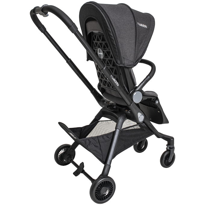 Carrinho de Bebê com Moisés Kiddo Savvy 360° Preto