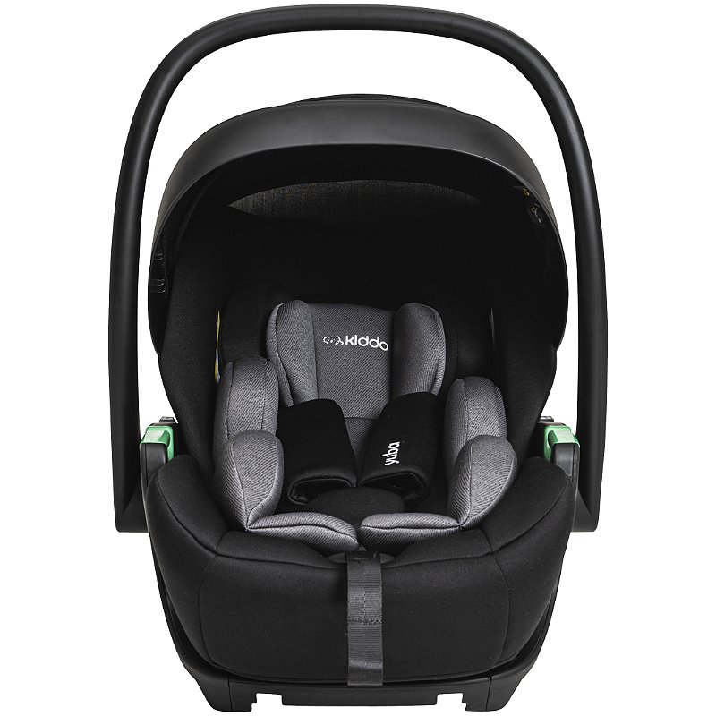 Carrinho de Bebê Kiddo Savvy 360° + Moisés + Bebê Conforto Yuba + Base Preto