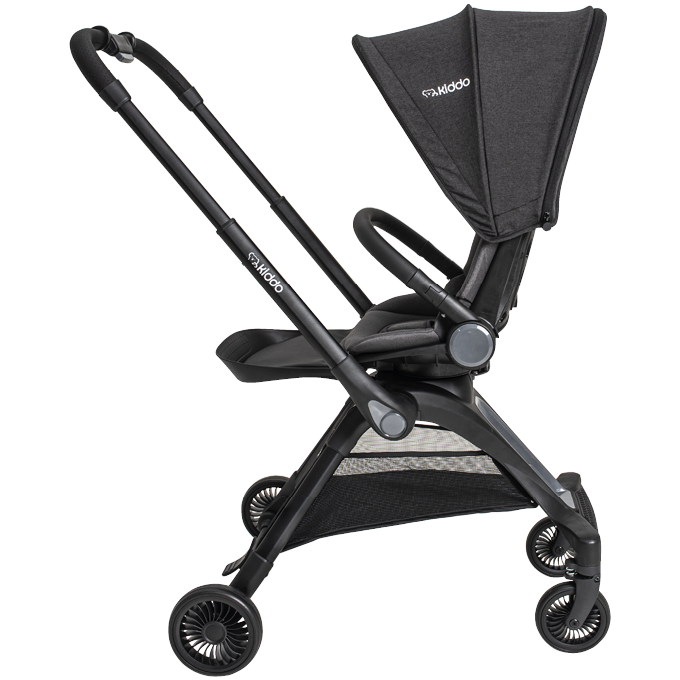 Carrinho de Bebê Kiddo Savvy 360° + Moisés + Bebê Conforto Yuba + Base Preto