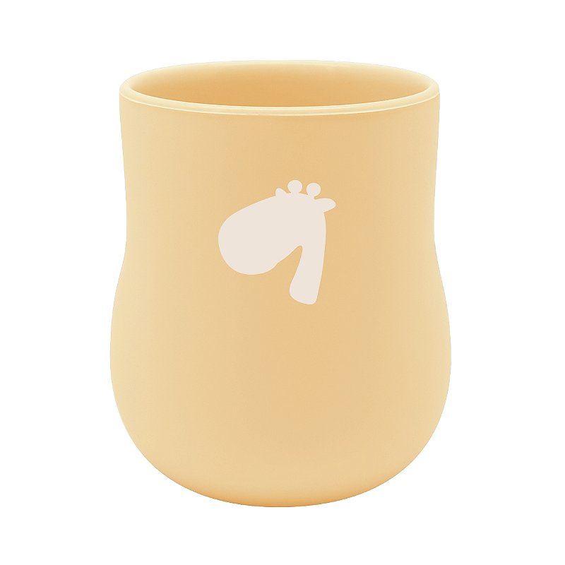 Copo Anatômico em Silicone 120ml Amarelo Manteiga - Marcus & Marcus