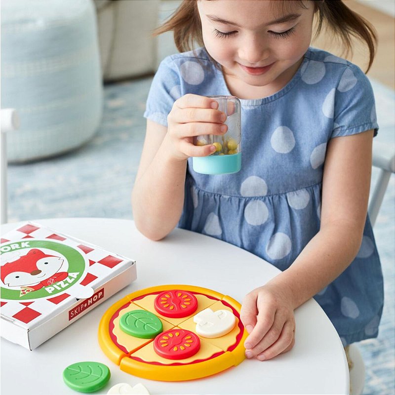 Brinquedo Infantil Pizza Interativa Raposinha ZOO® 12 Peças - Skip Hop