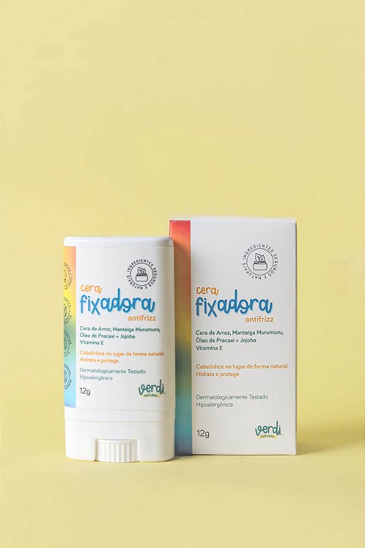 Cera Fixadora Antifrizz Infantil Natural - Verdi Natural