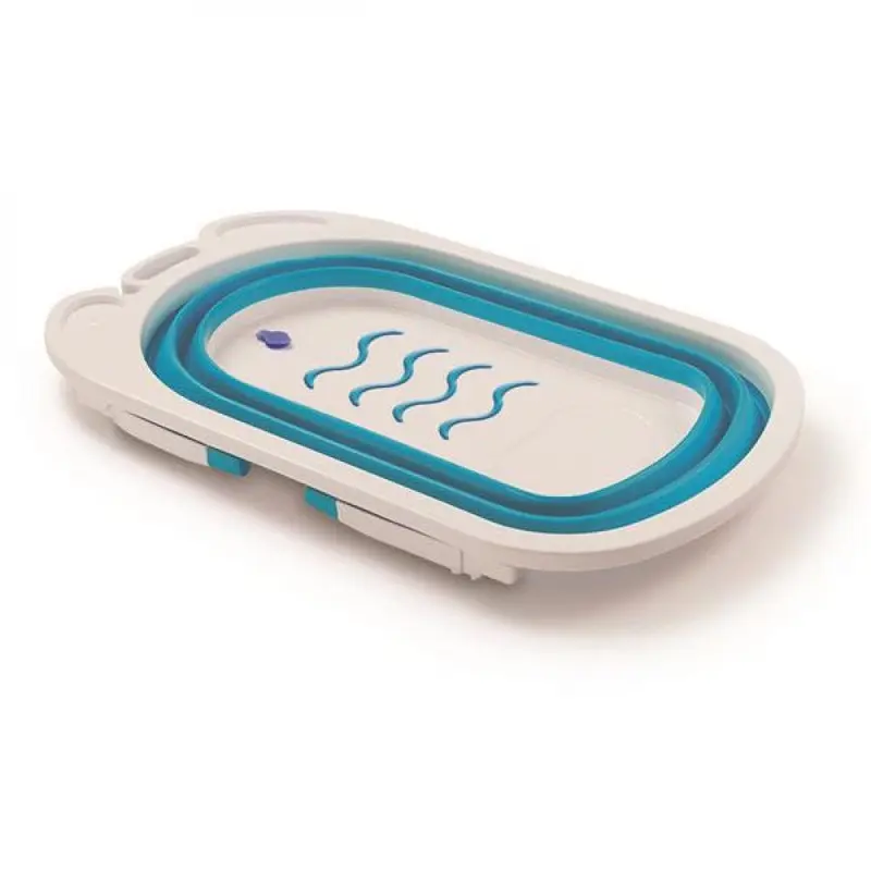 Banheira Dobrável Weego Flexibath Azul – Compacta, Portátil e Segura para Bebês