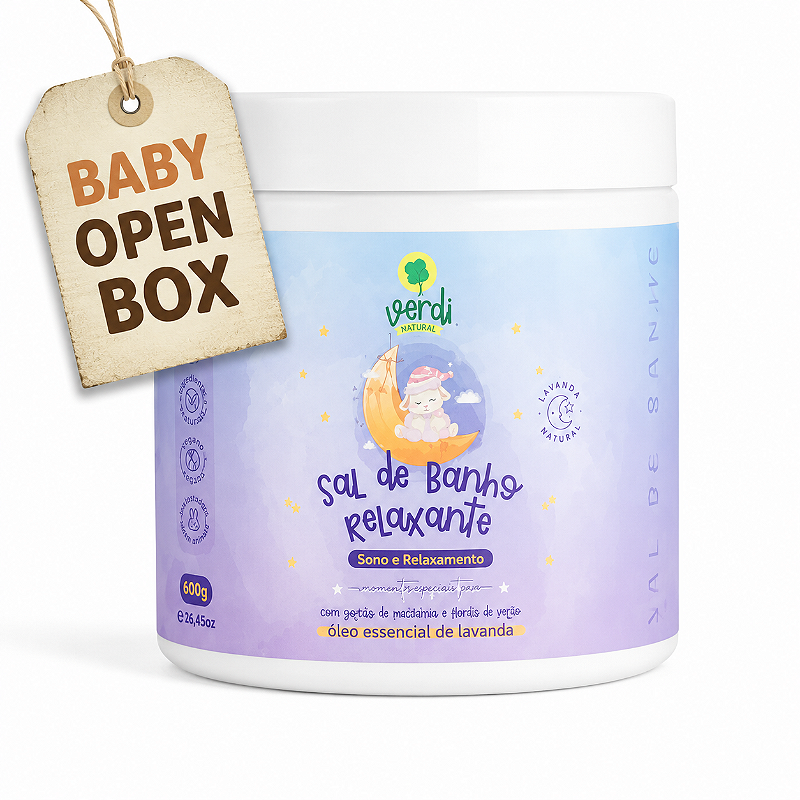 Baby Open Box - Sal de Banho Relaxante com Sal de Magnésio - Verdi Natural