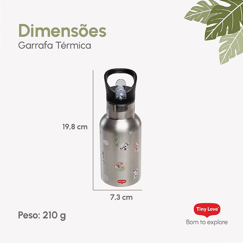 Garrafa Térmica Infantil Tiny Love Boho Chic 350ML em Inox