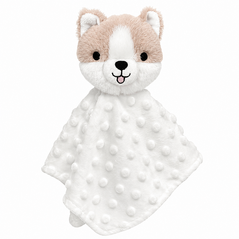 Naninha Laço Bebê Minha Primeira Naninha Cachorro Boo Bege