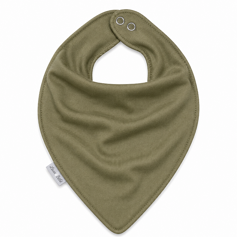 Babador Bandana Bamboo Laço Bebê - Verde