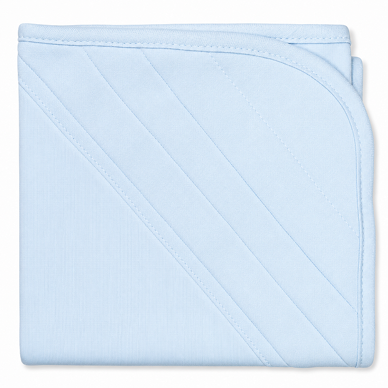 Manta Blanket Bebê 100% Algodão Laço Bebê - Azul Bebê