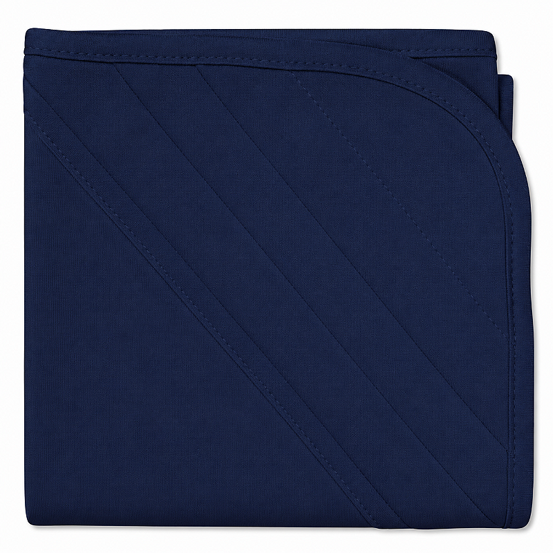 Manta Blanket Bebê 100% Algodão Laço Bebê - Azul Marinho