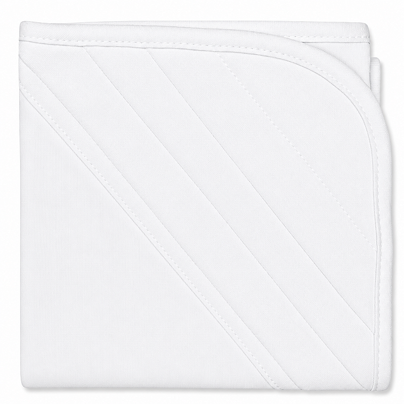 Manta Blanket Bebê 100% Algodão Laço Bebê - Branco