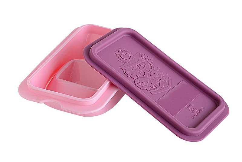 Porta Sanduíche em Silicone Porquinha Pokey Rosa - Marcus & Marcus