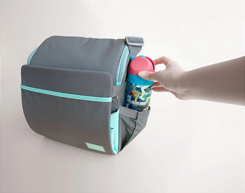 Baby Open Box - Bolsa que Vira Assento To Go Cinza - Marcus & Marcus