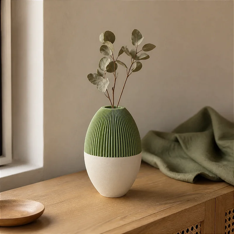 Vaso Geométrico Nórdico Bicolor Julian Criandê