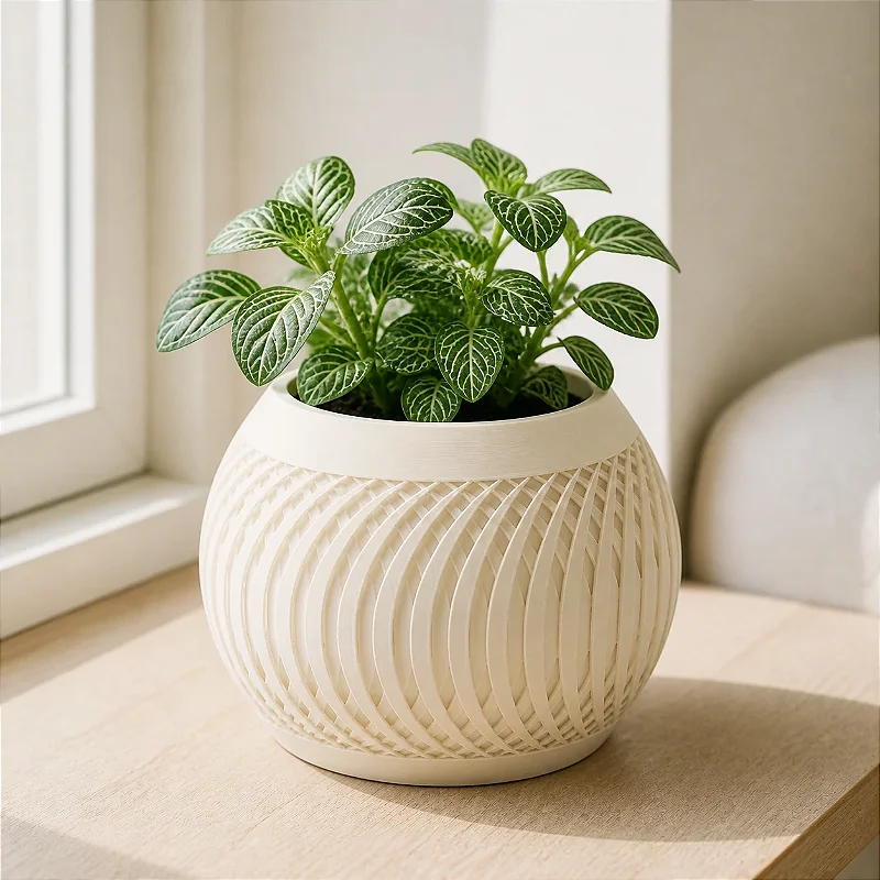 Vaso de Planta Ondulado Bianca Criandê