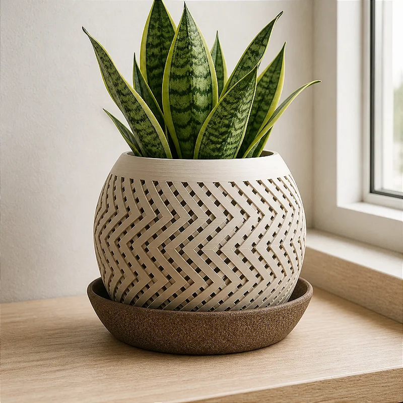 Vaso de Planta Zig Zag Criandê