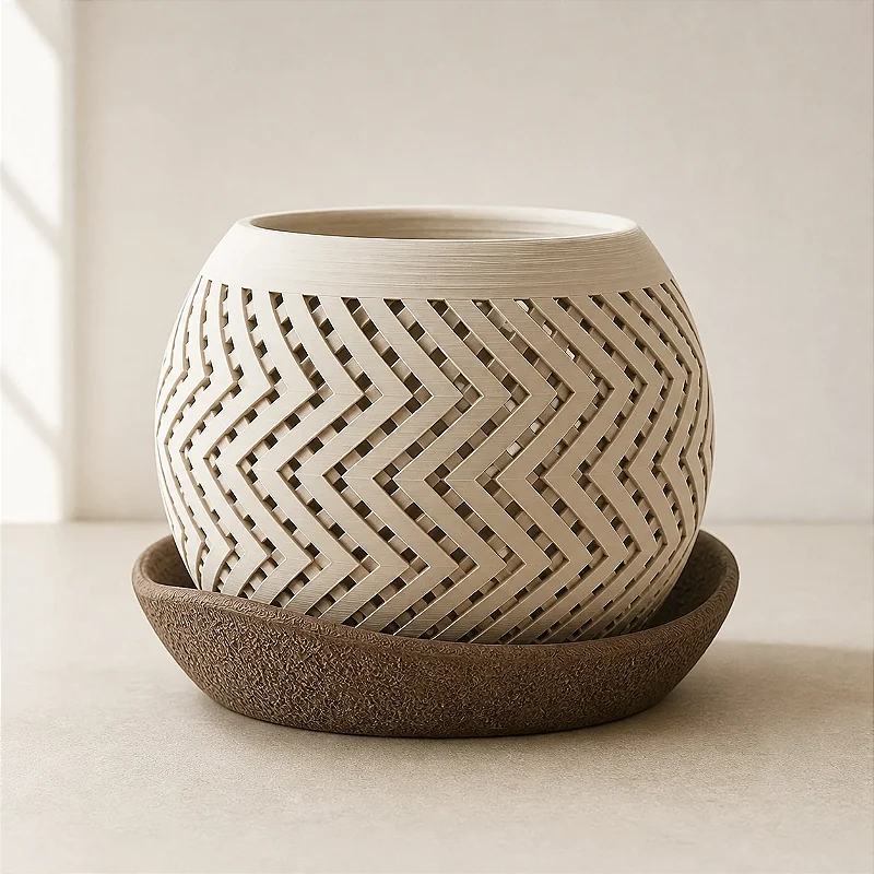 Vaso de Planta Zig Zag Criandê