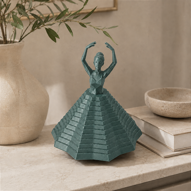 Bailarina Giratória Decorativa Criandê