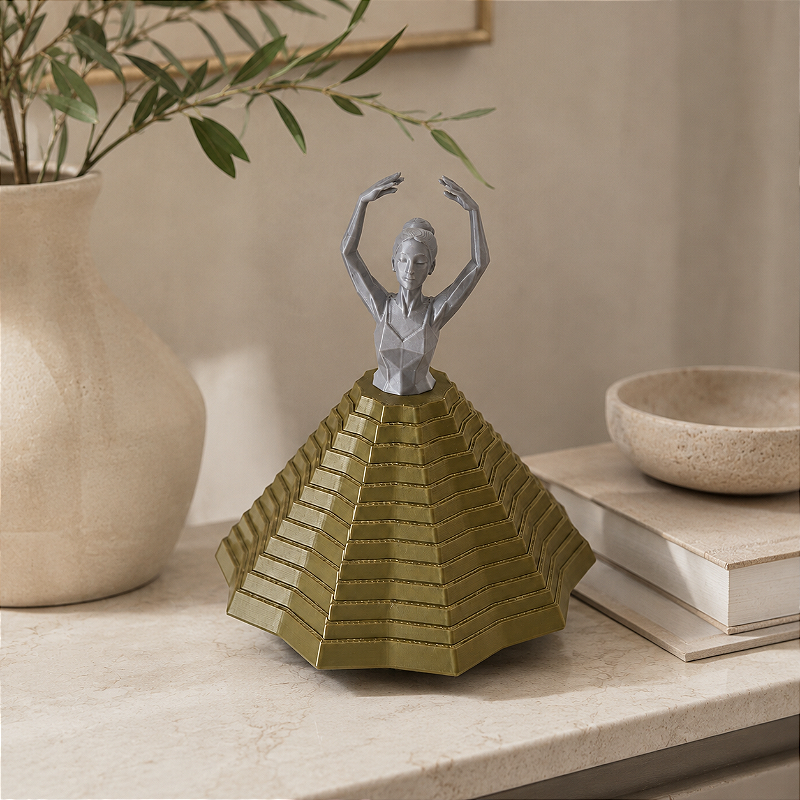 Bailarina Giratória Decorativa Criandê