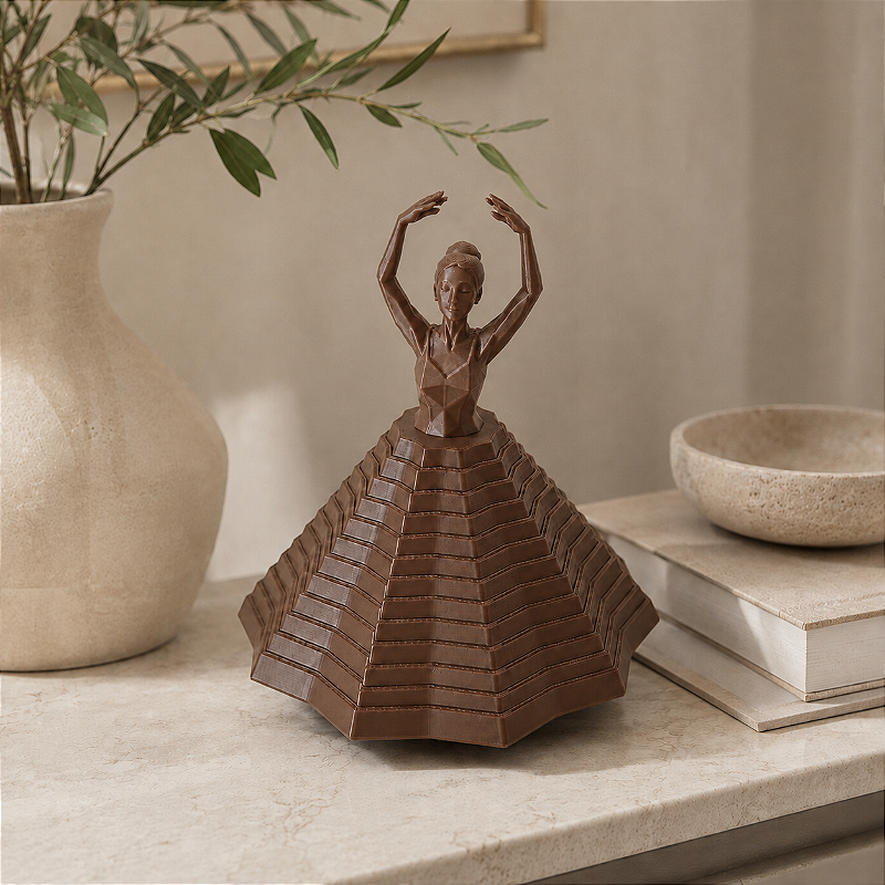 Bailarina Giratória Decorativa Criandê