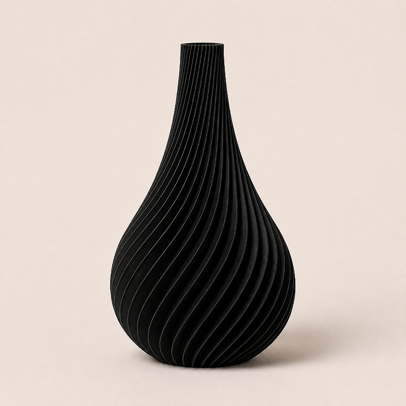 Vaso Espiral Minimalista Japandi Criandê