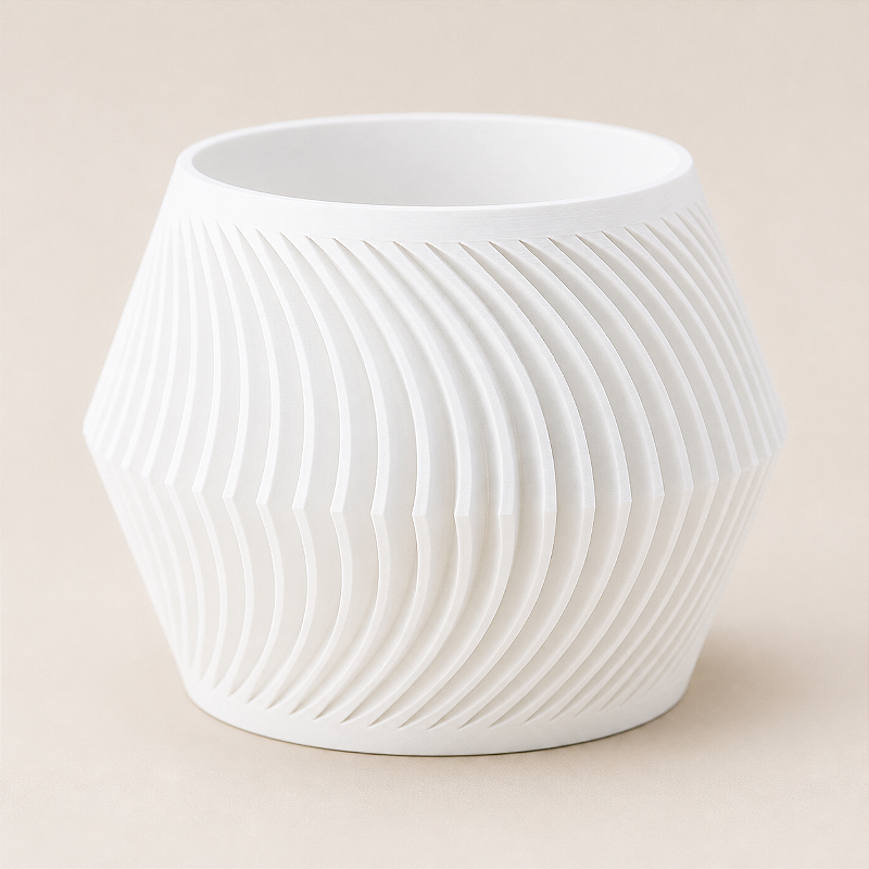 Vaso Ondulado Torcido Paramétrico Criandê