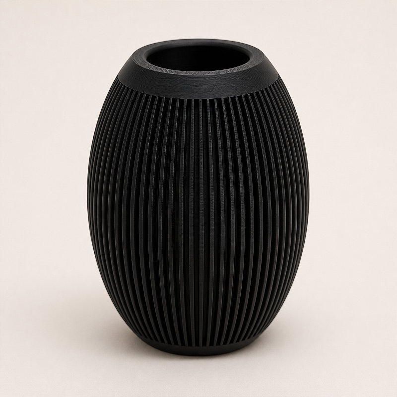 Vaso Ovo Canelado Japandi Criandê