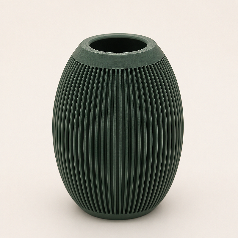 Vaso Ovo Canelado Japandi Criandê