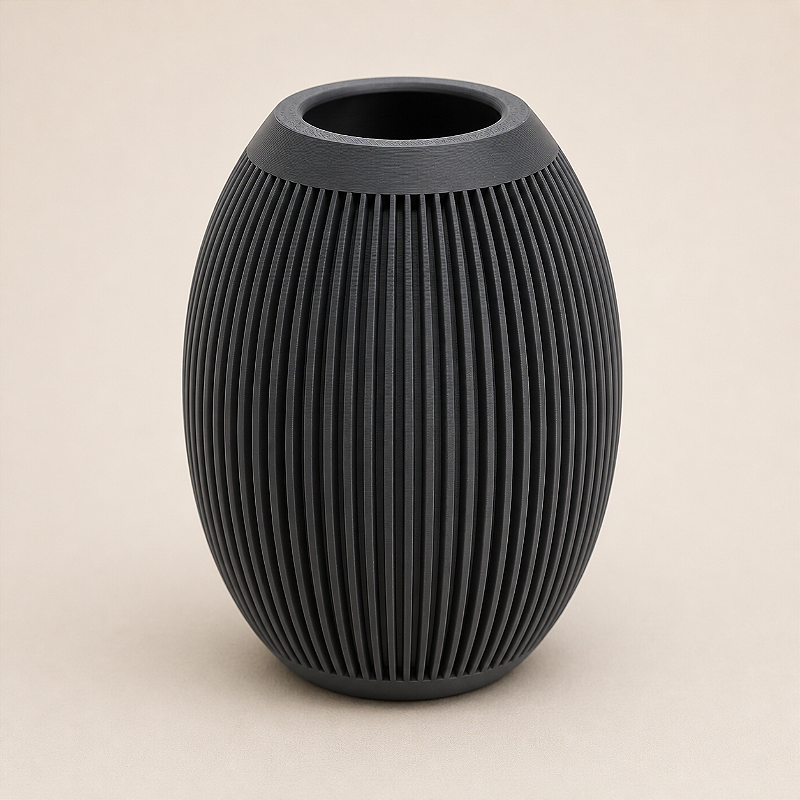 Vaso Ovo Canelado Japandi Criandê