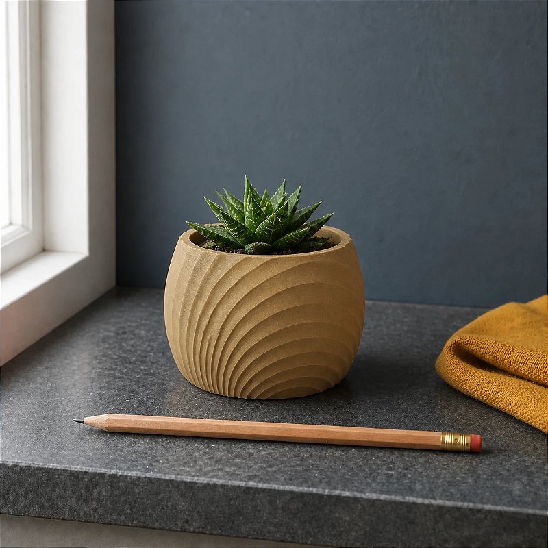 Vaso de Planta Solaris Ondas Orgânicas Criandê