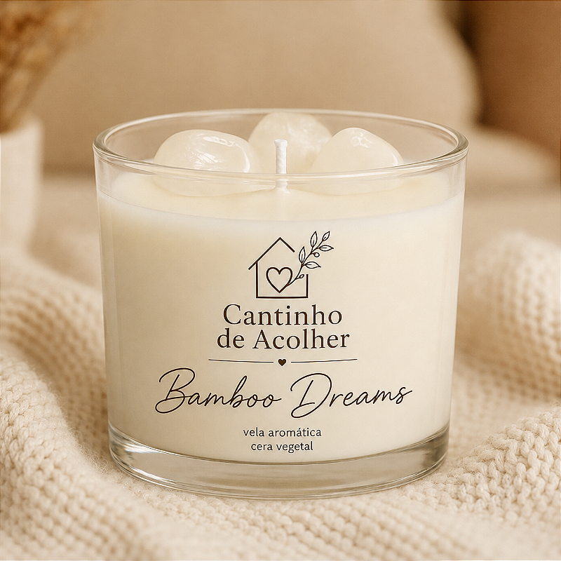 Vela Aromática Bamboo Dreams 120g Cantinho de Acolher - Criandê