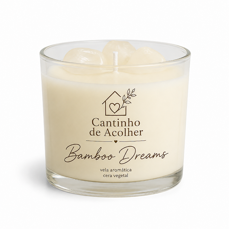 Vela Aromática Bamboo Dreams 120g Cantinho de Acolher - Criandê