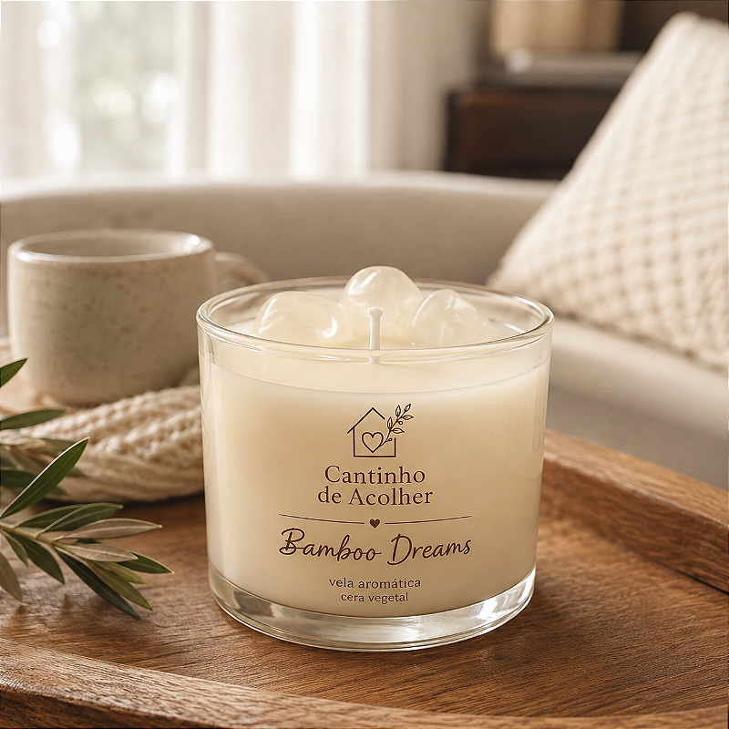 Vela Aromática Bamboo Dreams 120g Cantinho de Acolher - Criandê