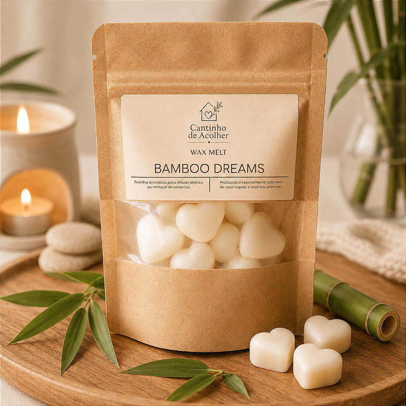 Wax Melts Pastilhas Aromáticas Coração 10 Unidades Cantinho de Acolher - Criandê
