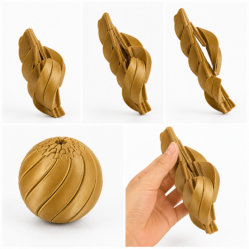 Slime Ball Bola Sensorial Infinita Antiestresse Movimento Contínuo - Criandê