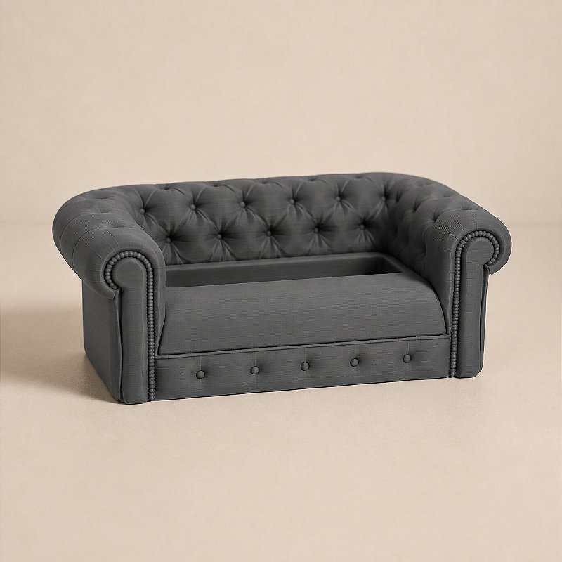 Suporte de Celular Sofá Chesterfield Criandê Cinza