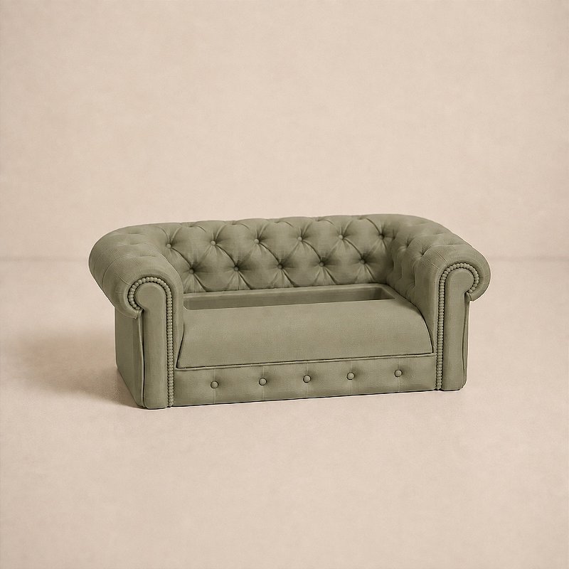 Suporte de Celular Sofá Chesterfield Criandê Wood Gold