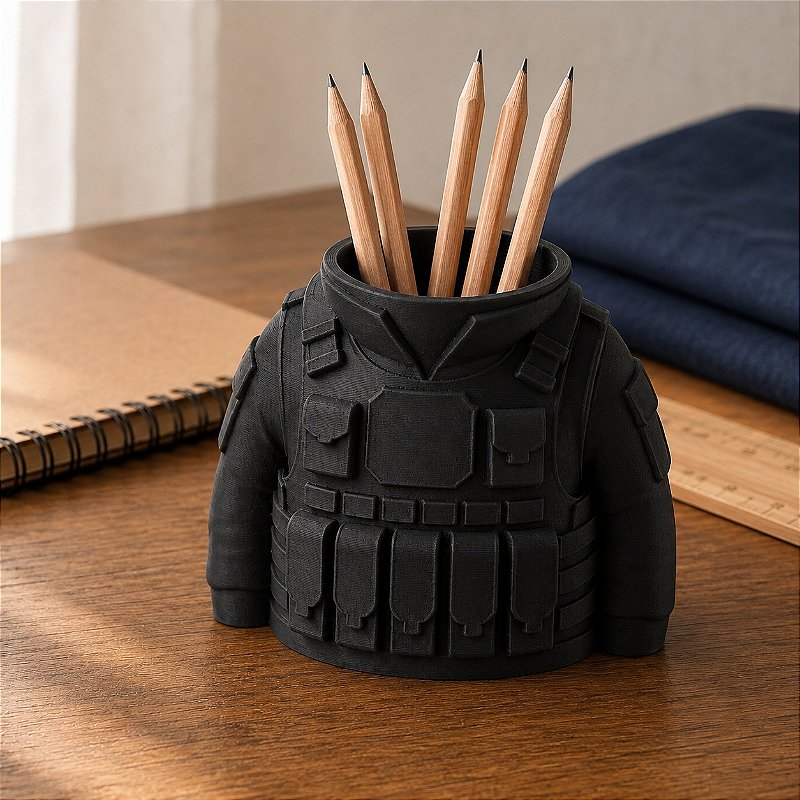Porta-Canetas Colete Tático Militar Criandê Preto