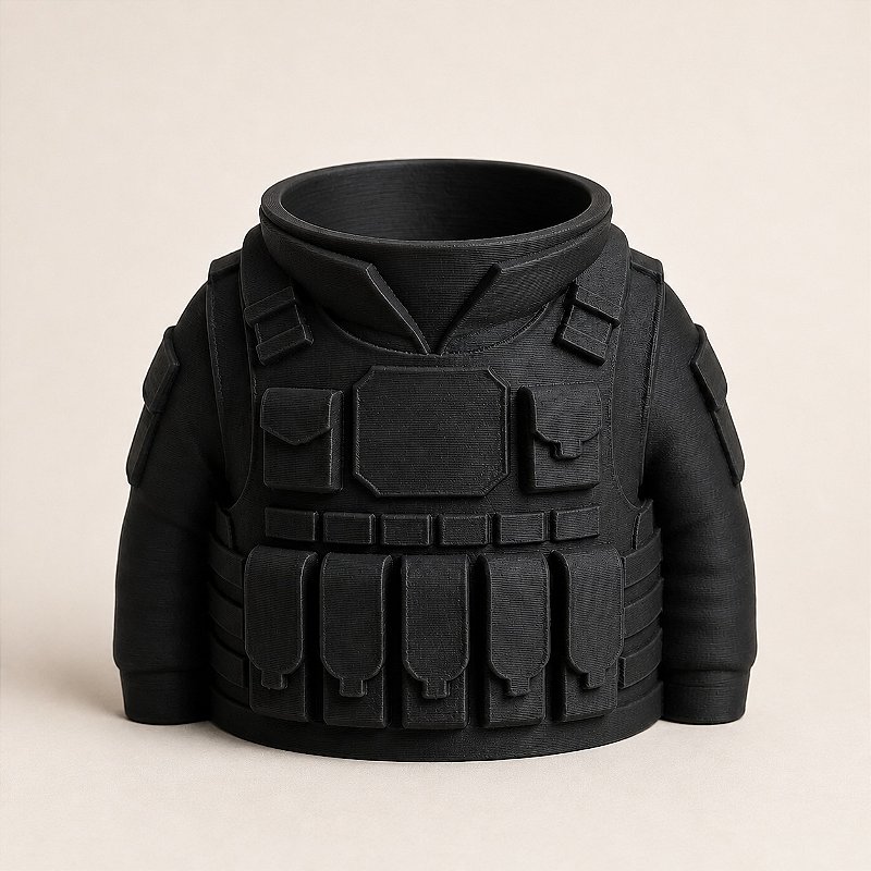 Porta-Canetas Colete Tático Militar Criandê Preto