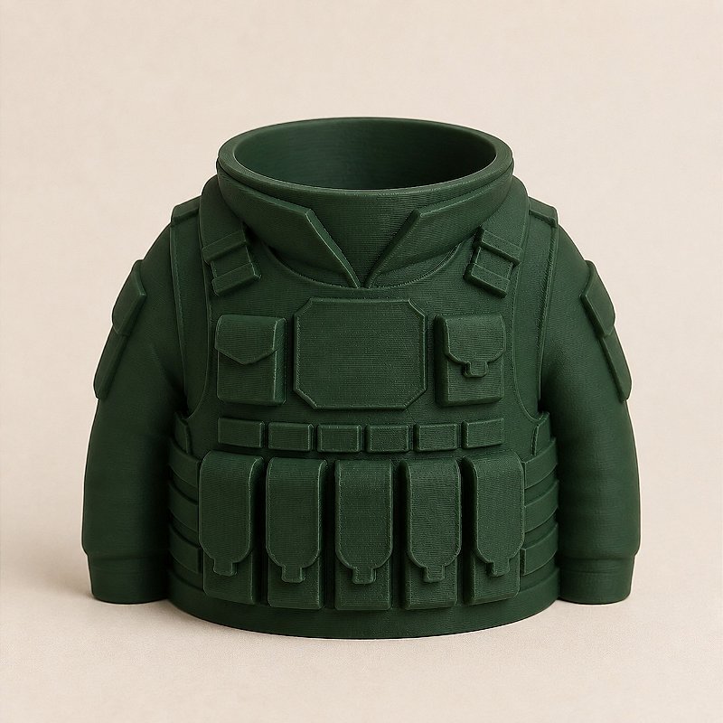 Porta-Canetas Colete Tático Militar Criandê Verde