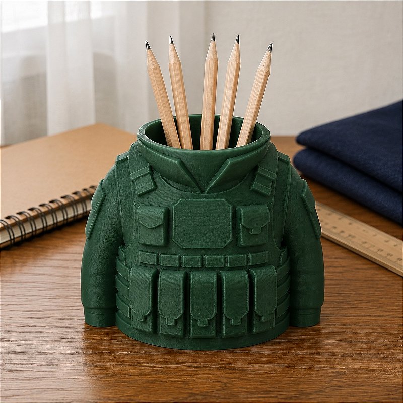 Porta-Canetas Colete Tático Militar Criandê Verde
